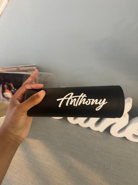 Custom Tumbler with Straw